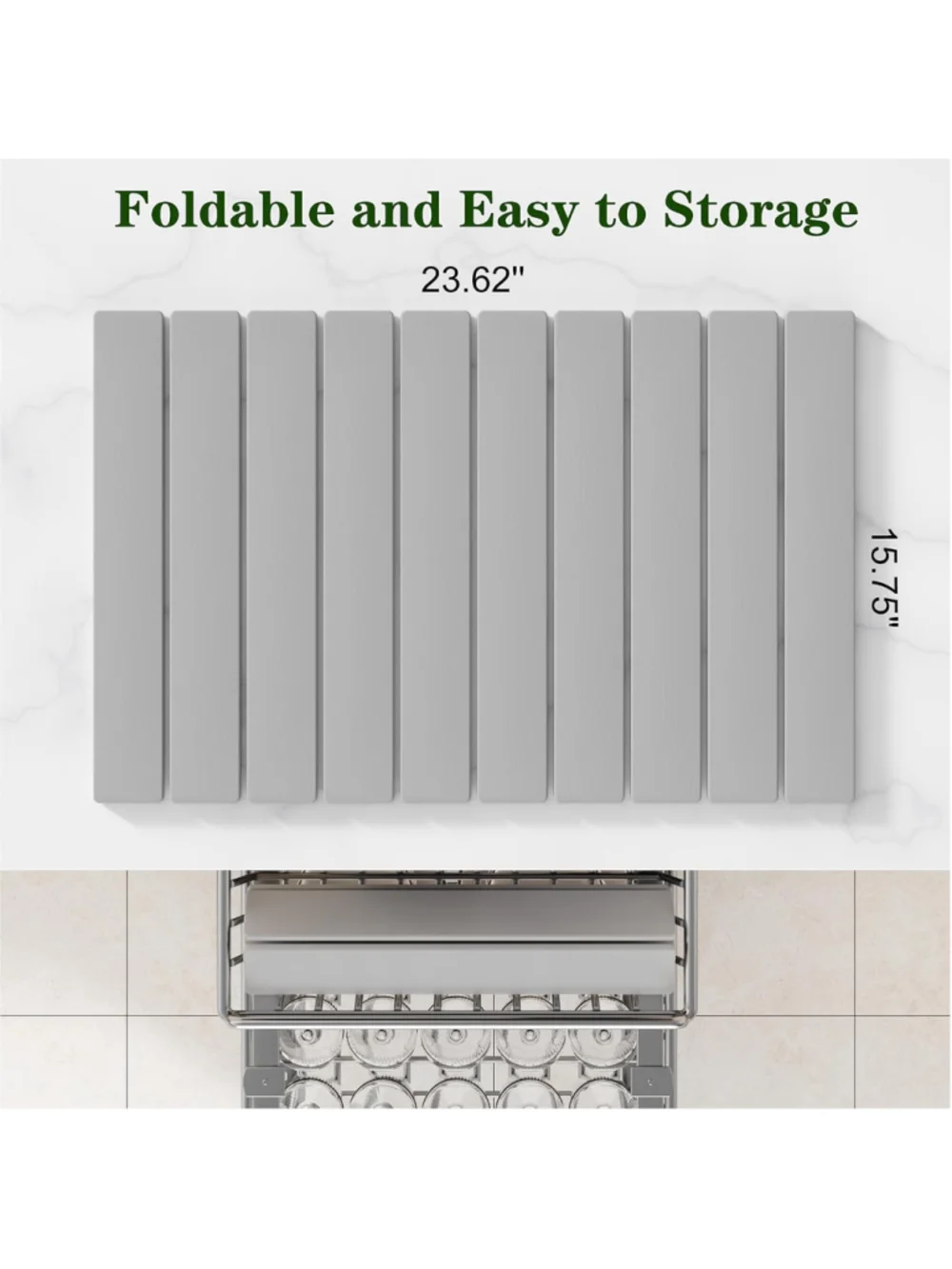 Multipurpose Foldable Stone Bath Kitchen Quick Dry Mat